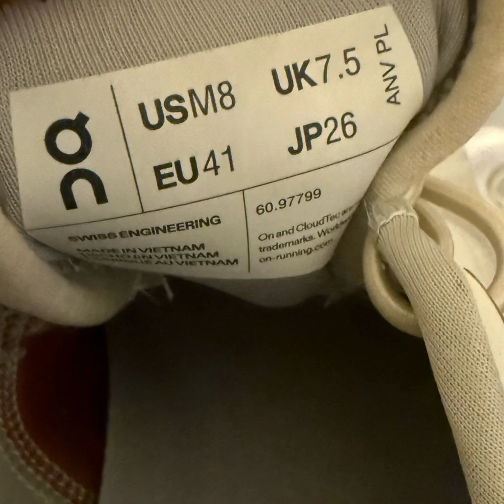 On Cloud X 3 Running Shoe Auburn/Ice Mesh White Women9.5 Men 8 ✨EUC! Trending - Picture 12 of 12